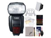 Canon Speedlite 600EX-RT Flash with Soft Box + Diffuser + Batteries & Charger + Accessory Kit