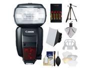 Canon Speedlite 600EX-RT Flash with Canon Tripod + Soft Box + Diffuser + Batteries & Charger + Accessory Kit
