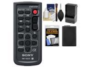 Sony RMT-DSLR2 Wireless Remote Shutter Controller for Sony Alpha Cameras with NP-FW50 Battery & Charger + Accessory Kit for A57 A65 A77 A99 NEX-5/5N/5R NEX-6 NE