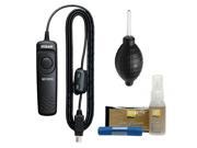 Nikon MC-DC2 Wired Remote Shutter Release Cord for D3100, D3200, D5200, D5100 & D7000 with Nikon Cleaning Kit