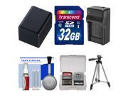 Essentials Bundle for Canon Vixia HF R30, R300, R32, R50, R500, R52 Camcorder with 32GB Card + BP-727 Battery & Charger + Tripod + Accessory Kit