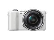 Sony Alpha A5000 Wi-Fi Digital Camera & 16-50mm Lens (White) with E-Mount 55-210mm f/4.5-6.3 OSS Zoom Lens
