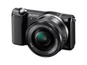 Sony Alpha A5000 Wi-Fi Digital Camera & 16-50mm Lens (Black) with E-Mount 55-210mm f/4.5-6.3 OSS Zoom Lens