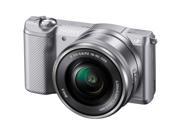 Sony Alpha A5000 Wi-Fi Digital Camera & 16-50mm Lens (Silver) with E-Mount 55-210mm f/4.5-6.3 OSS Zoom Lens