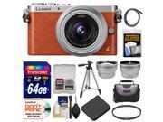 Panasonic Lumix DMC-GM1 Micro Four Thirds Digital Camera & 12-32mm Lens (Orange) with 64GB Card + Battery + Backpack + Filter + Tele/Wide Lenses Kit
