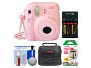 Fujifilm Instax Mini 8 Instant Film Camera (Pink) with Instant Film + Case + Batteries & Charger + Kit