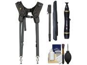 BlackRapid RS DR-1 Sling Double Camera Strap with Monopod + Cleaning & Accessory Kit