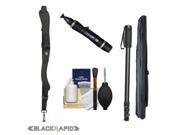 BlackRapid RS-W1B Women's Ballistic Sling Camera Strap with Monopod + Cleaning & Accessory Kit