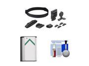 Sony BLT-UHM1 Universal Head Mount for Action Cam with NP-BX1 Battery + Cleaning Kit
