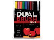 Tombow Dual Brush Pen Set 10 Pkg Primary