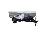 Classic Accessories 80 038 143106 00 Deluxe Folding Camping Trailer Cover Model 1 Gray and White