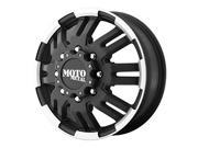 Moto Metal Mo963 Series Matte Black Machined Dually Front Wheel 17 X 6 8X200Mm