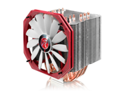 RAIJINTEK EREBOSS 6pcs 6mm Heat Pipe Slim 14013 PWM Fan Copper Nickel Base Install Dual Fans Giant Dissipating Fin Area Multiple Mounting Kits for Intel