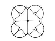 THZY Quadcopter Protection Propeller Prop Protector Blade Guard for Hubsan X4 H107C H107L WLtoys V252 JD385- H107C-A19-PRO (Black)