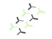 SODIAL 4 Pairs Upgrade Version 3-Blade CW/CCW Propeller Green/Black for Hubsan X4 H107/H107C/H107L/H107D H108 H108C Quadcopter