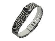 THZY Small Size Replacement Wristband Fitbit Flex Sport Bracelet Clasp for Sport Bracelet No Tracker-Black+white