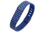 THZY Small Size Replacement Wristband Fitbit Flex Sport Bracelet Clasp for Sport Bracelet No Tracker-Blue+Dot