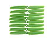 SODIAL 4 pairs of high performance 6030 6 * 3 2 blade prop CW CCW Nylon Propeller for RC 250 F330 Quadcopter (green)