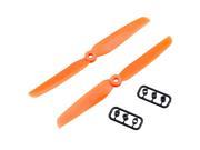 SODIAL 4 pairs of high performance 6030 6 * 3 2 blade prop CW CCW Nylon Propeller for RC 250 F330 Quadcopter (orange)