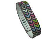 SODIAL Latest Band Replacement Wristband For Fitbit Flex Sport Wrist Band Clasp for Sport Bracelet No Tracker-S, Colored stripes