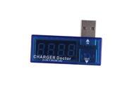 Blue Mini Voltage and Current Detector USB Charger Doctor Tester Meter