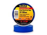 3M 35 BLUE 1 2 Scotch Vinyl Electrical Color Coding Tape Blue 1 2 in x 20 ft