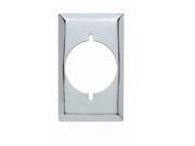 P S S384 C 1 Gang Power Outlet Wall Plate Smooth Chrome
