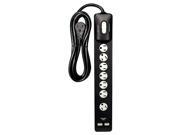 Satco BLACK 7 OUTLET SURGE PROTECTOR 91 233