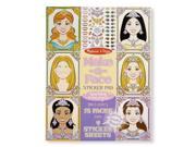 Make A Face Sparkling Princesses Sticker Pad