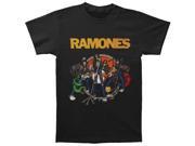Ramones Men's Live Cartoon Vintage Tee T-shirt Medium Black