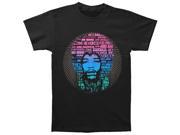 Jimi Hendrix Men's Afro Speech T-shirt Large Black