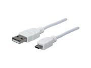 MANHATTAN 323987 A Male to Micro B Male USB 2.0 Cable 3ft