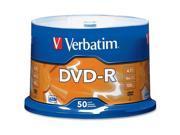 Verbatim 95101 DVD Recordable Media DVD R 16x 4.70 GB 50 Pack Spindle