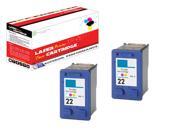 OWS® Compatible 2PK Inkjet Tnk Unit for HP C9352A XL (HP 22) Compatible Color Inkjet Tnk For 3930 3940 1410 OWS® Compatible 2PK Inkjet Tnk Unit for HP C9352A XL (HP 22) Compatible Color Inkjet Tnk For 3930 3940 1410