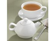 Bia Cordon Bleu  White Teapot And Cup For One, 12-ounce