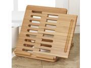 Lipper International Home Kitchen Accessories Bamboo Expandable With Adjustable I Pod Stand