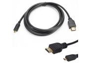 New 6 FT Micro HDMI to HDMI M M HDTV 1080P Cable Adapter for GoPro HD 3 HERO3