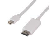 New 15FT Mini Display Port to HDMI Adapter Cable for Apple Macbook Pro White
