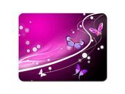 Soft Mouse Pad Neoprene Laptop PC MousePad Butterfly Pink