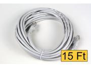 Wholesale LOT of 10X15 FT RJ45 CAT5 CAT5E Ethernet LAN Network Cable GRAY