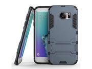 Armor Series Samsung Galaxy S7 Edge Case TPU and PC 2 in 1 Kickstand Protective Cover Finish Case for Samsung Galaxy S7 Edge (Blue-Black)