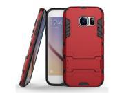 Armor Series Samsung Galaxy S7 Case TPU and PC 2 in 1 Kickstand Protective Cover Finish Case for Samsung Galaxy S7 (Red)