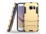 Armor Series Samsung Galaxy S7 Case TPU and PC 2 in 1 Kickstand Protective Cover Finish Case for Samsung Galaxy S7 (Gold)
