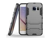 Armor Series Samsung Galaxy S7 Case TPU and PC 2 in 1 Kickstand Protective Cover Finish Case for Samsung Galaxy S7 (Gray)