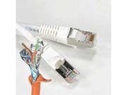 200 FT CAT5E SHIELDED STP patch ethernet network 24awg Cable white cat5