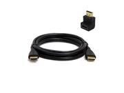 New HDMI Right Angle Adapter 270 6 Foot HDMI Cable for PS3 XBOX 360 Wii U HDTV