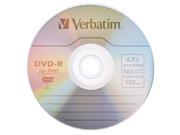 VERBATIM Life Series DVD R DVDR 16X 4.7GB Branded Logo 100 pack