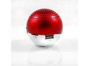 Portable Rechargeable Speaker for Laptop Iphone Mobile Phone w TF RED Mini USB