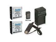 TWO 2 Batteries Charger for Kodak V1253 V1273 Zi10 PLAYSPORT ZX3 Camera