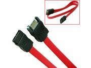 HQmade 7 Pin SATA Cable Serial ATA Female to Male Extension Lead 45CM